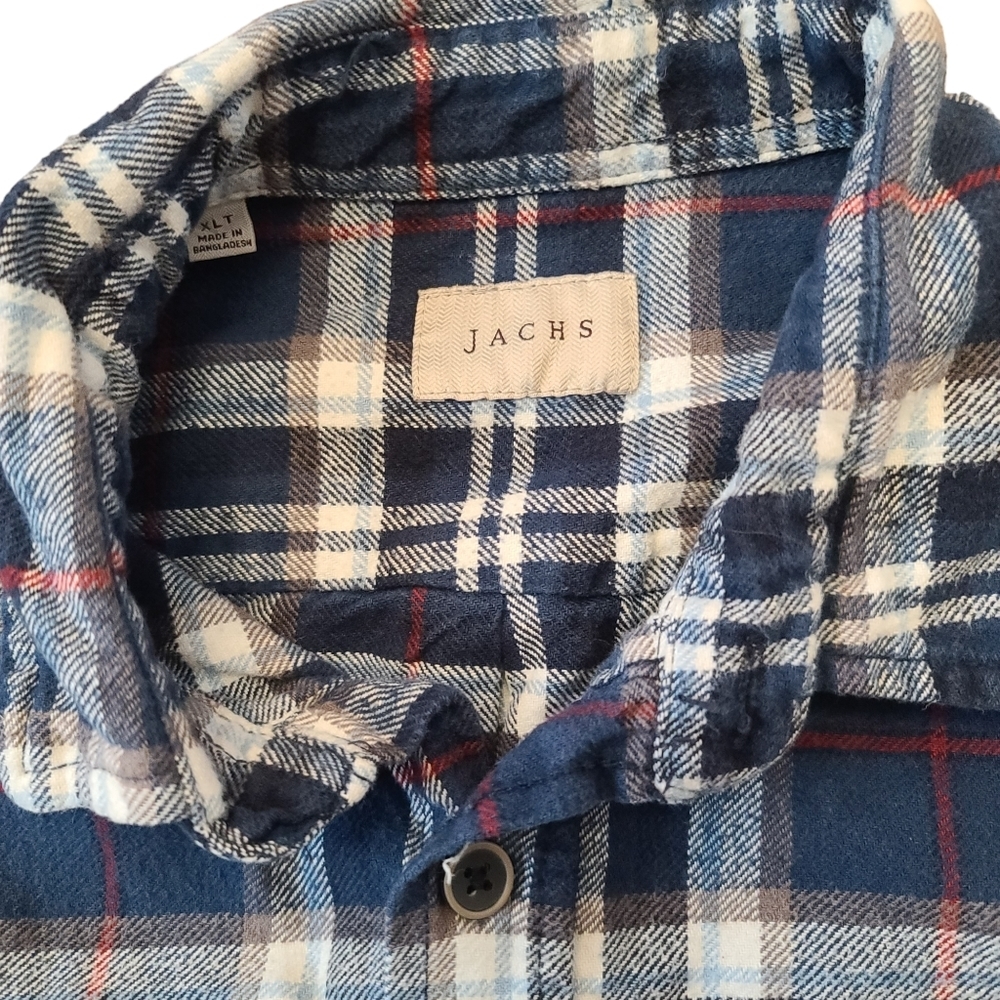 Jachs flannel plaid Blue XLT - Picture 3 of 3